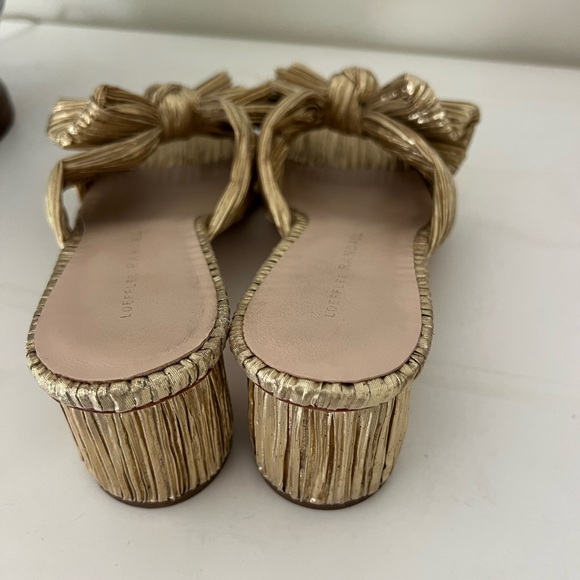 Loeffler Randall Gold Emilia Bow Sandal - Picture 6 of 8